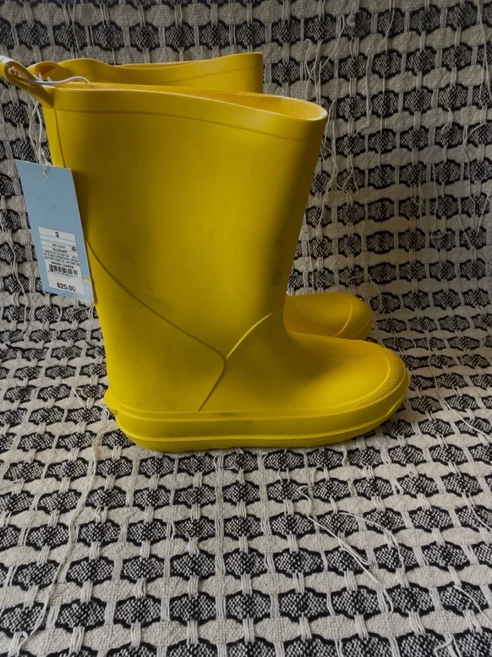 Cat & Jack Bright Yellow Kids Rain Boots